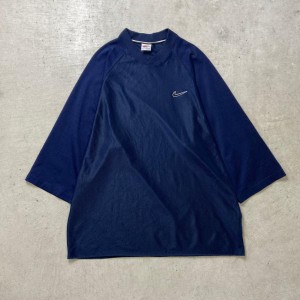 90年代 NIKE ナイキ  メッシュTシャツ スウォッシュロゴ刺繍 メンズXL相当