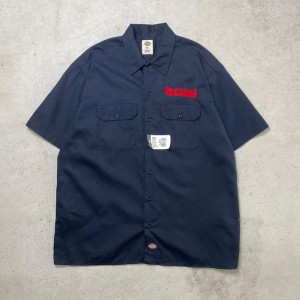 DEADSTOCK NOS Dickies ディッキーズ  ワークシャツ 半袖シャツ STILL N THE HOOD ロゴ刺繍 メンズXL