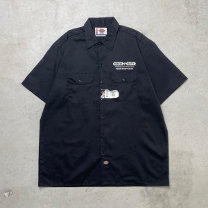 DEADSTOCK NOS Dickies ディッキーズ  Rascal Flatts ワークシャツ 半袖シャツ アーティスト バンドシャツ メンズXL