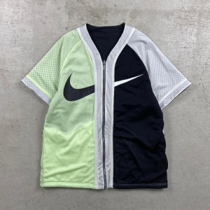 NIKE ナイキ リバーシブル ベースボールシャツ スウェットシャツ メンズL