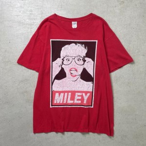 00年代 Miley Cyrus マイリー・サイラス アーティスト バンドTシャツ バンT ツアーT メンズL