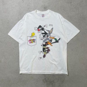 90年代 LOONEY TUNES ルーニー・テューンズ  キャラクター Tシャツ メンズL