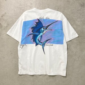 UNKNOWN フィッシュ フィッシング プリントTシャツ メンズXL