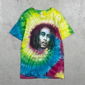 BOB MARLEY ボブマーリー レゲエ アーティスト タイダイ染めTシャツ メンズM