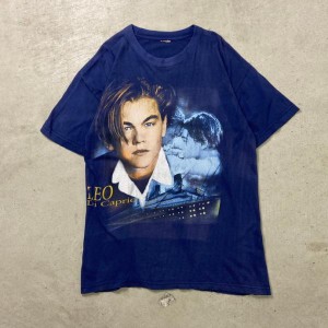 90年代 Leonardo DiCaprio レオナルド・ディカプリオ プリントTシャツ メンズL-XL相当