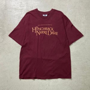 90年代 Disney ディズニー ノートルダムの鐘 ロゴプリントTシャツ メンズXL