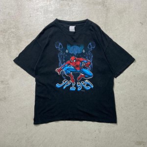 00年代 SPIDERMAN スパイダーマン ムービー コミック プリントTシャツ メンズM相当