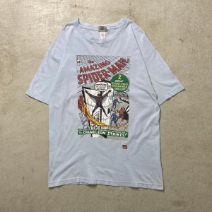 00年代 SPIDERMAN スパイダーマン コミック プリントTシャツ メンズL
