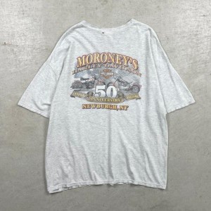 00年代 USA製 Harley-Davidson ハーレーダビッドソン プリント ポケットTシャツ メンズ2XL