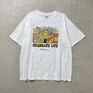 CELEBRATE LIFE プリントTシャツ イベント アート 企業ロゴ メンズXL