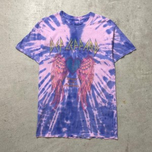 DEF LEPPARD デフレパード アーティストTシャツ バンドTシャツ タイダイ メンズS レディース