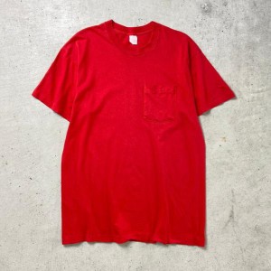 90年代 UNKNOWN 無地 ポケットTシャツ ポケT ブランクT メンズXL