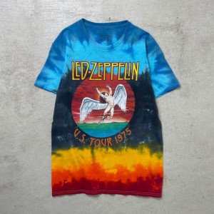 LED ZEPPELIN レッドツェッペリン タイダイ染め バンドTシャツ バンT ツアーT メンズS レディース