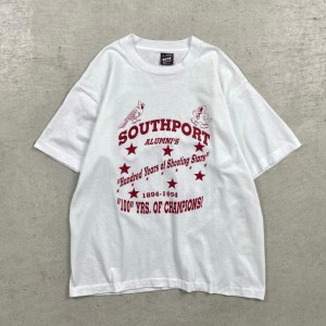 90年代 USA製 SOUTH PORT カレッジプリント Tシャツ 記念Tシャツ メンズL