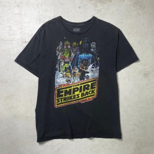 00年代 STAR WARS スターウォーズ エピソード5 帝国の逆襲 ムービープリントTシャツ メンズXL