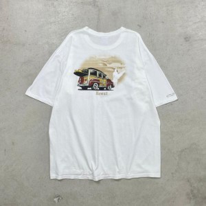 00年代 Crazy Shirts HAWAII スーベニア プリント Tシャツ メンズXL