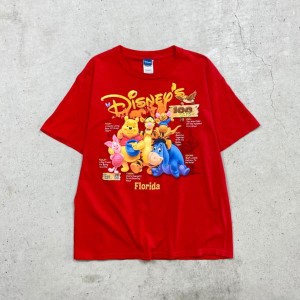 DISNEY ディズニー プーさん キャラクタープリントTシャツ メンズXL相当