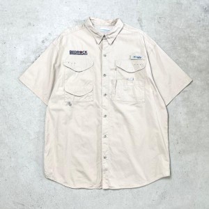 Columbia PFG コロンビア フィッシングシャツ 企業ロゴ刺繍 メンズL