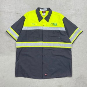 RED KAP レッドキャップ 半袖シャツ ワークシャツ 企業ロゴ ワッペン メンズXXL