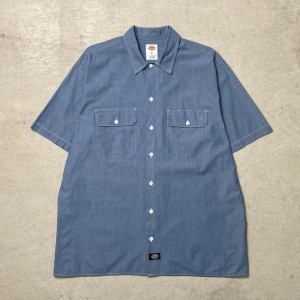 Dickies ディッキーズ 半袖 ワークシャツ メンズL