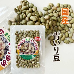 国産 煎り豆 (青大豆) 100g 青豆 豆 おつまみ 乾燥豆