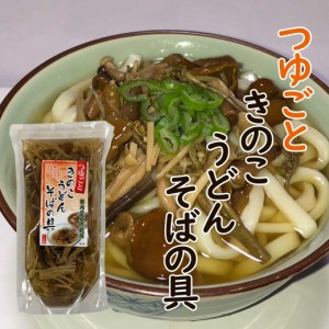 国産 きのこうどん・そばの具 400g 二人前 具入りつゆ ストレート きのこ