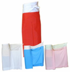 東スカートＮ（裾除け）ポリエステル　２Ｌ白・ピンク・赤・水色　日本製　和装小物　和装下着　着物下着