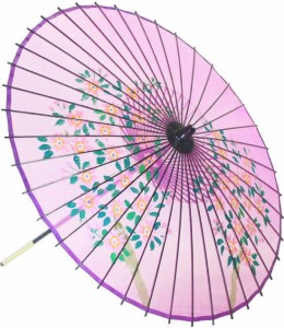 高級絹傘　桜Ｍ　ピンク　国産　２本継　装飾・文化祭・大道芸・コスプレ【舞台・舞傘・撮影・小道具】日本製　２本柄　和傘