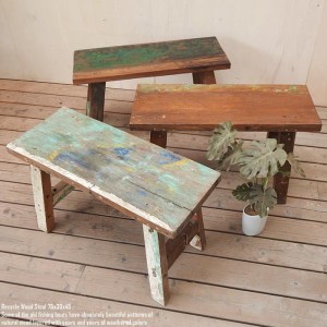 中国骨董家具長椅子無垢材飾り台オブジェ