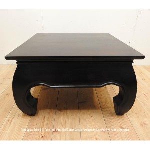 テーブル ローテーブル オピウムテーブル60cm DB チーク材 無垢材 ちゃぶ台 バリ家具 アジアン家具 木製 センターテーブル