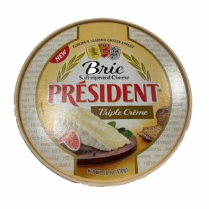 PRESIDENT BRIE WHEELS ブリー トリプルクリーム 510g チーズ 生クリーム triple cream 冷蔵【Costco コストコ】