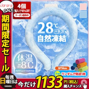 【タイムセール、10倍ポイント】 即日発送 PCM素材使用 ネッククーラー クールリング 28℃自然凍結 結露しない 繰り返し使える 熱中症対