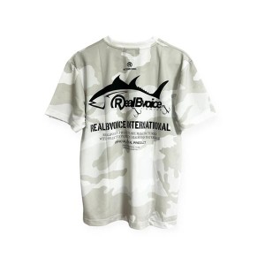 RealBvoice FISHING リアルビーボイス フィッシング マグロ カモ ドライＴシャツ 23SS-RBV-FH-007  迷彩 柄 ラッシュ ガード 吸水 速乾 