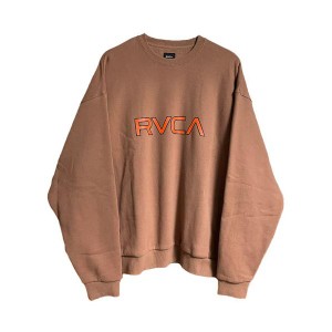 RVCA ルーカ BOLTZ CREW ボルツロゴ クルー スウェット ルカ BB042-005 ロゴ プリント 裏起毛