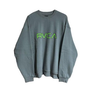 RVCA ルーカ BOLTZ CREW ボルツロゴ クルー スウェット ルカ BB042-005 ロゴ プリント 裏起毛