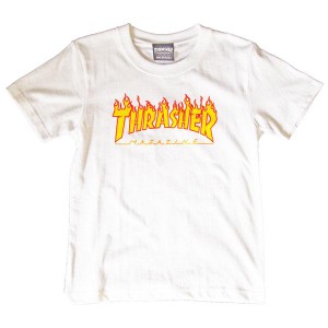 THRASHER スラッシャー KIDS FLAME LOGO TEE キッズ フレイムロゴ 半袖 Tシャツ th91130kids 子ども ユース ジュニア ボーイズ ガールズ 