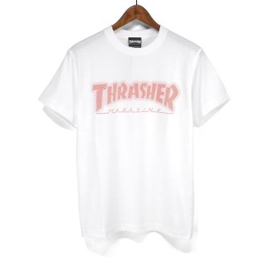 THRASHER スラッシャー 半袖Tシャツ マグロゴ ドットプリントTシャツ Dot HOMETOWN LOGO TH91218 水玉ロゴTシャツ MAG LOGO T-SHIRTS S/S