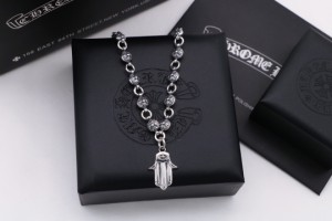 Chrome Hearts クロムハーツ?白銀 パームクロスド ビーンズ ブレスレット