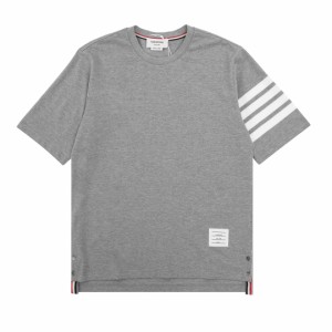 Thom Browne トムブラウン クラシック半袖Tシャツ グレー