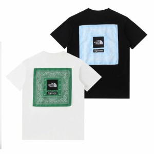 The North Faceカシューフラワープリントパッチワーク半袖Tシャツ