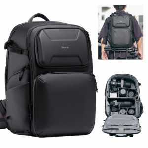 VIJIM Ulanzi BP10 カメラバッグ バックパック リュック 大容量 25L+10L サイドアクセス ハードカバー付き 一眼レフカメ