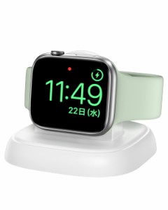 互換 Apple Watch 用 充電器 ワイヤレス 充電 スタンド マグネット式 アップルウォッチ 用 急速充電器 置くだけ充電 ワ