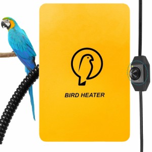 ロータリースイッチ＆LEDライトとり暖寄りそいヒーター 鳥用ヒーター 10W インコ アフリカ灰 オウム 文鳥 セキセイインコ コザクラインコ