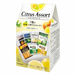 バスクリン Citrus Assort シトラスアソート 柑橘 の 香り 入浴剤 アソート 7種各1包 7包入 粉末タイプ 炭酸タイプ バスソル