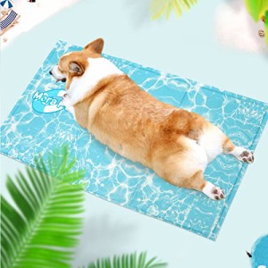 ひんやり 犬 猫 夏用 クールマット 涼感/冷却マットM 65x50cm 冷感ペット用マット 暑さ対策 マット 犬用 耐噛み クー