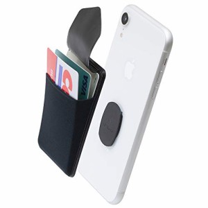 Sinjimoru 無線充電対応 手帳型カードケース専用マウントで固定するカードホルダー SUICA クレジットカード など３枚のカード収納でき