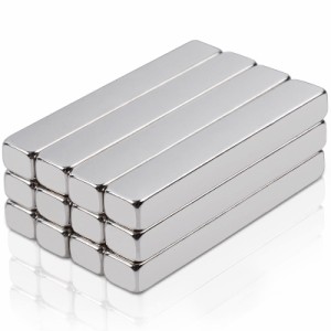 12個セット ネオジム磁石 磁石 超強力 ネオジウム 小型 直方体 マグネット 冷蔵庫、DIY、クラフト、およびオフィス用25x4x3mm