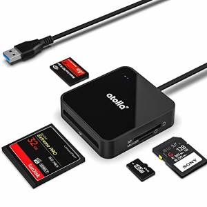 atolla USB3.0 SDカードリーダー 4in1 SD/Micro SD/MS/CFカードリーダーアダプター USB3.0 カードリーダ