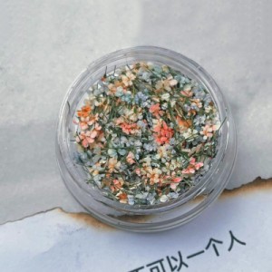 AAGWW ドライフラワー ネイルパーツ 押し花 レジン用 花 デコパーツ 工房 用品 美甲 スターフラワーデザイン:ダークオイルペインティング