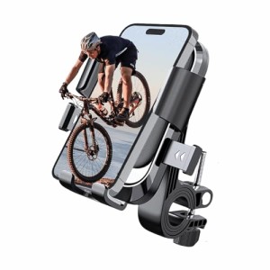 自転車 スマホ ホルダー バイク用携帯ホルダー クイック取付 スマホ ホルダー カメラを邪魔しない ロードバイク スマホスタンド 4.7-7.1